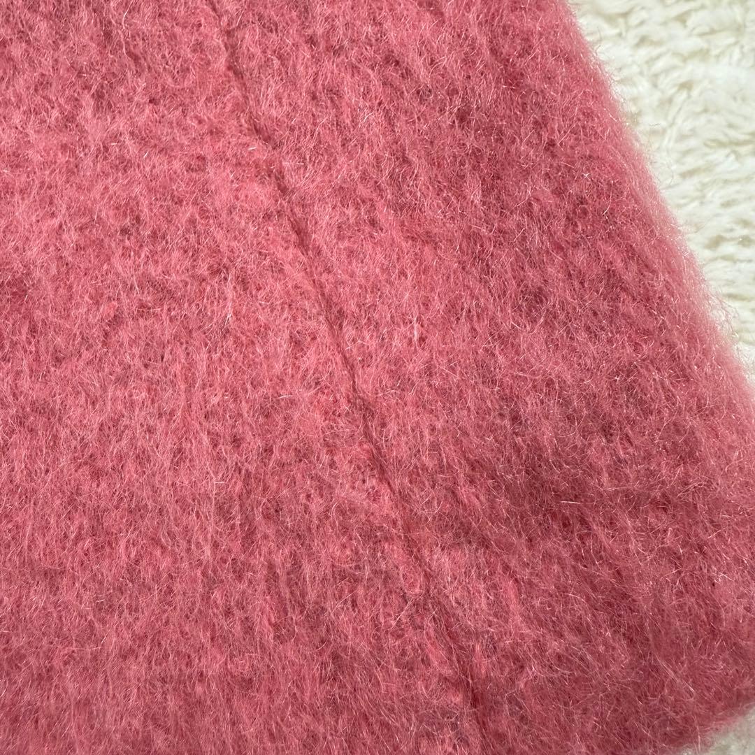 【美品】BEAUTY&YOUTH シャギービッグジャケット ピンク M