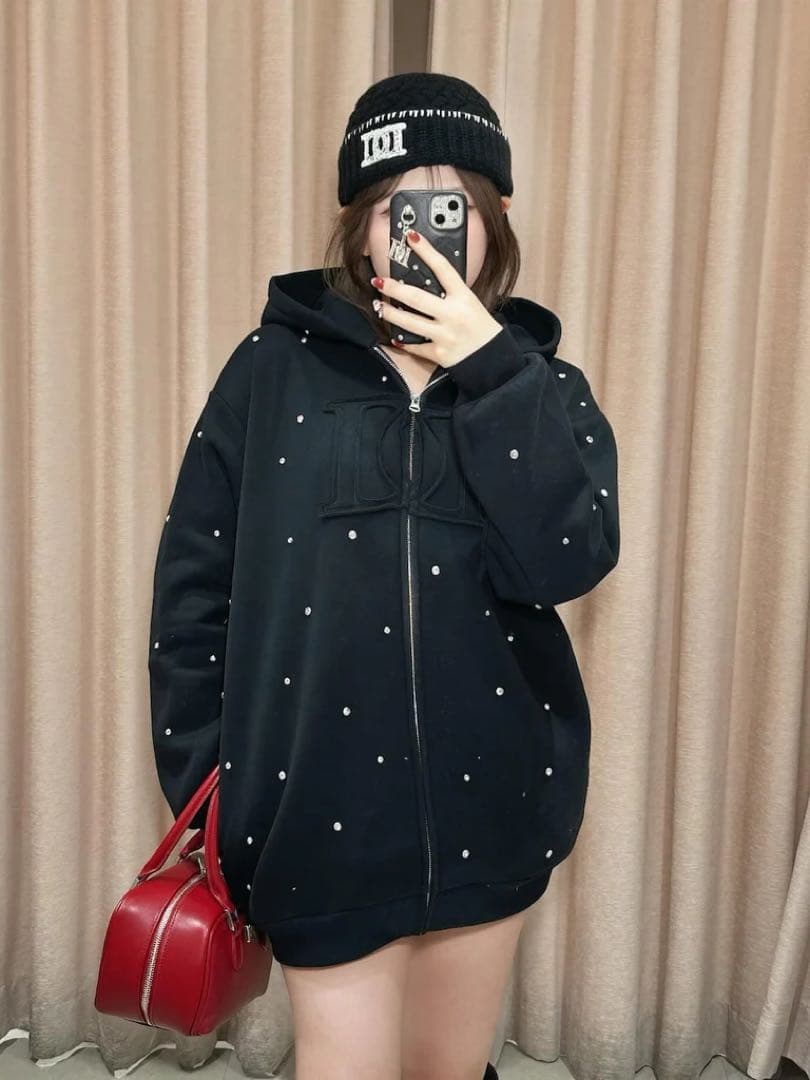 ♡ ダーリッチ Darich ♡ DDロゴビジュージップパーカー