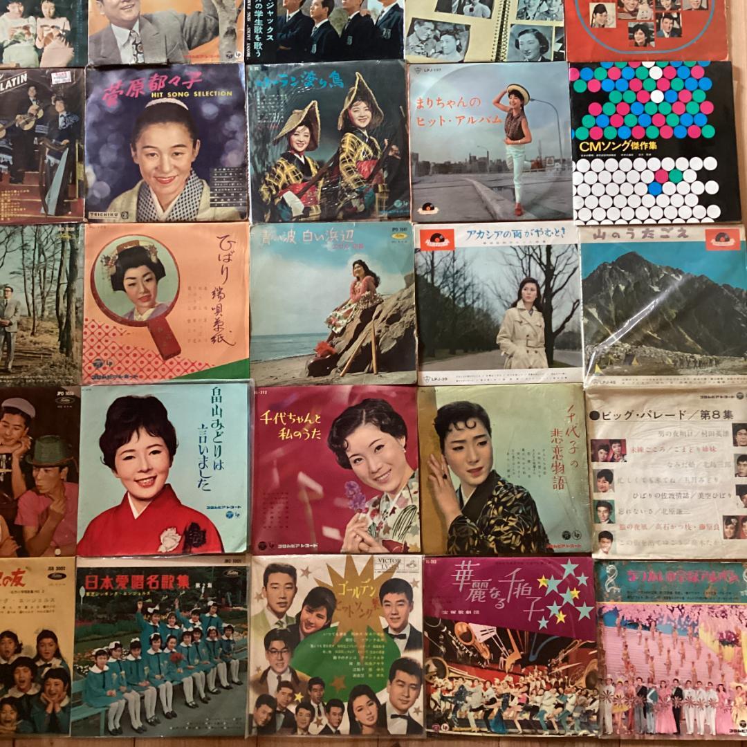 【レコード約70枚】　歌謡　10インチレコード　和物　RE0415-1