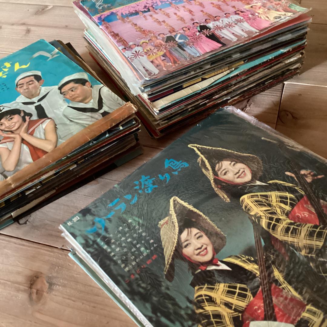 【レコード約70枚】　歌謡　10インチレコード　和物　RE0415-1