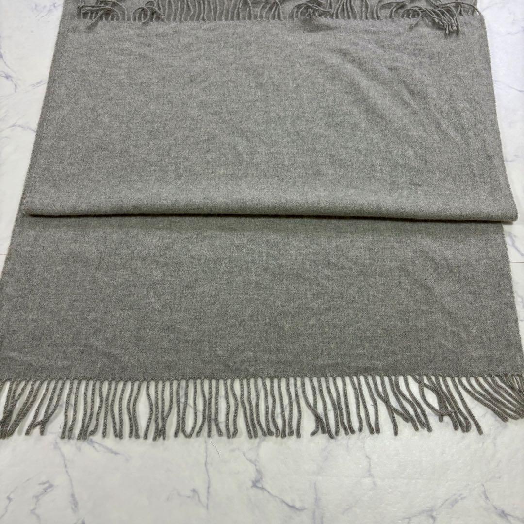 美品 ジョンストンズ オブ エルガン カシミヤ100 % 大判ストール マフラー