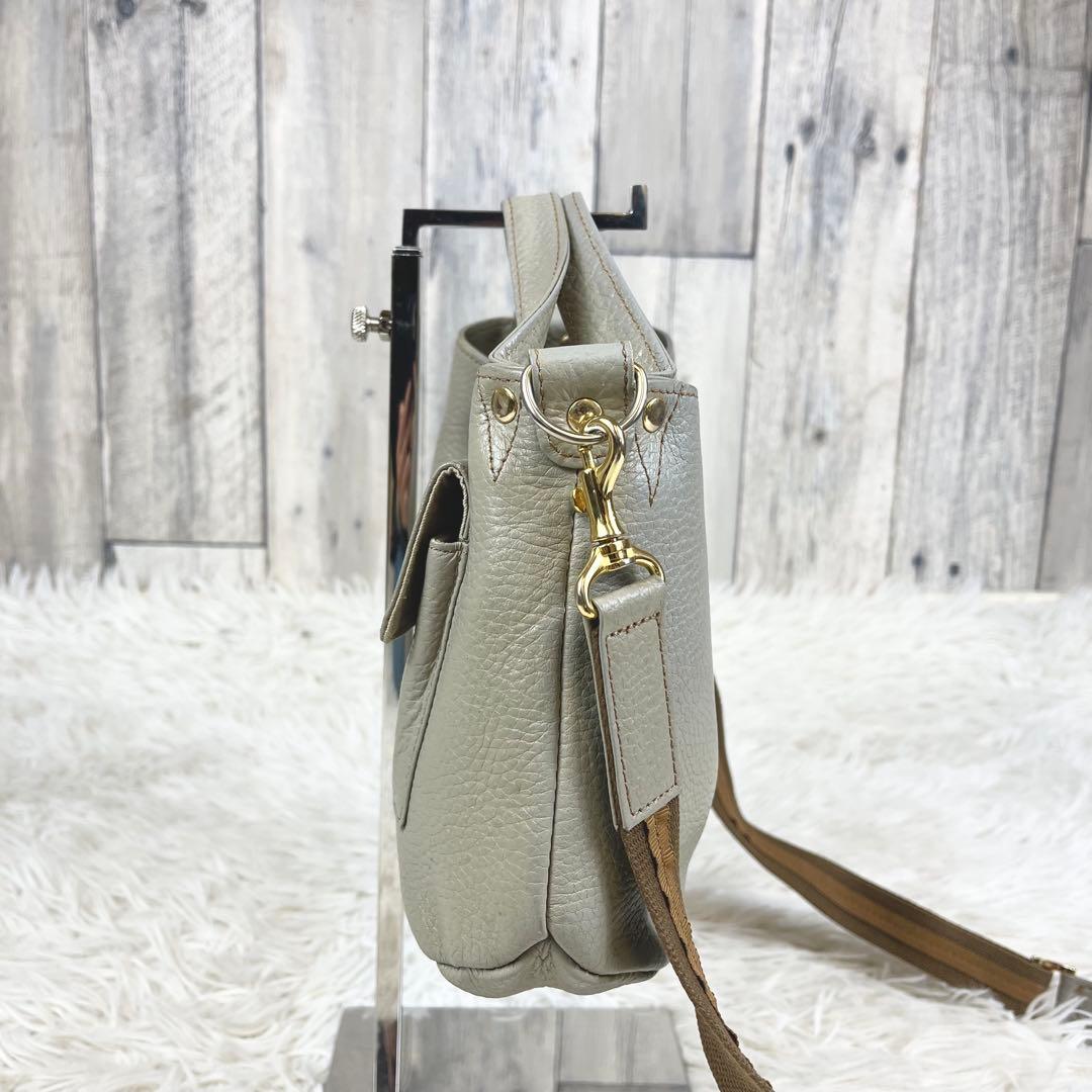 アタオ ATAO「chivy チヴィ」2way ショルダー レザー グレージュ