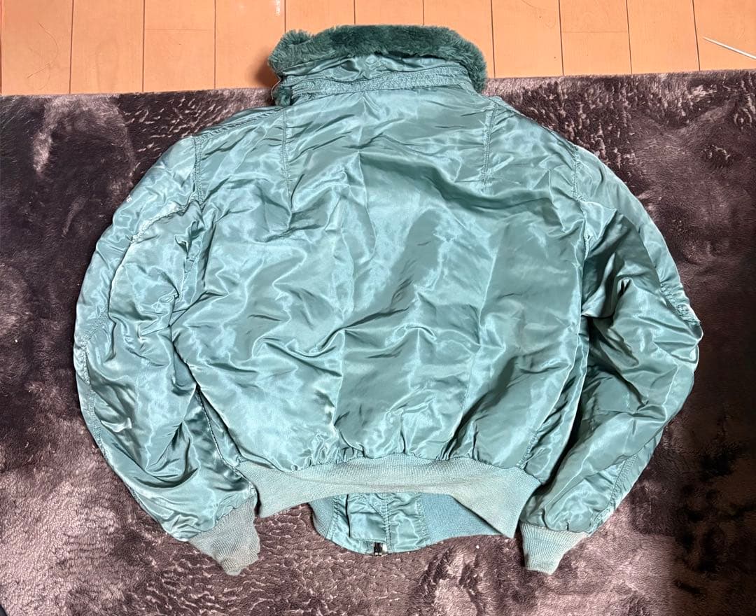 90s USA製 ALPHA B-15D フライトジャケット L 希少品✨️