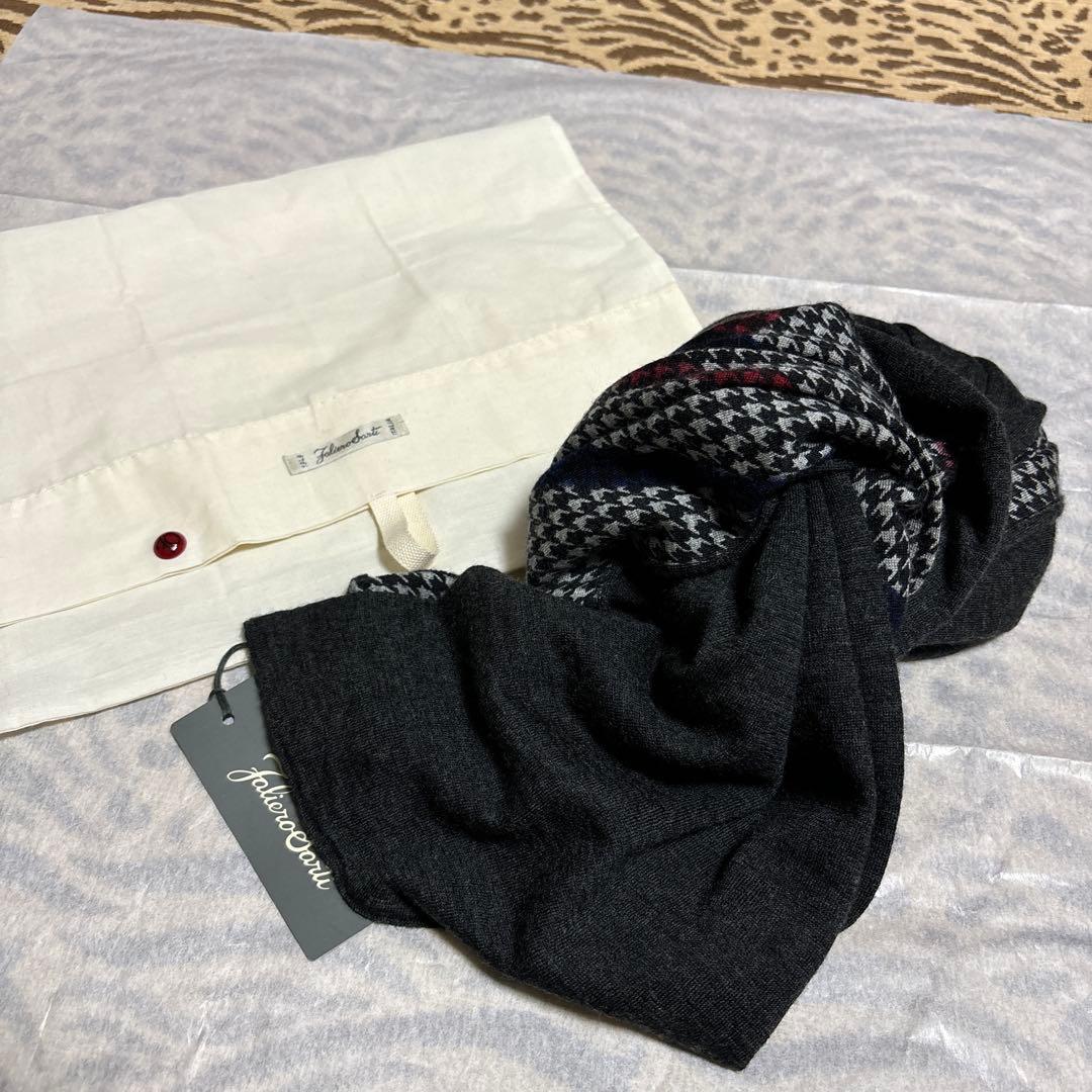 春に‼️お洒落な方に‼️新品タグ付き‼️ファリエロサルティ　カシミヤストール男女兼用