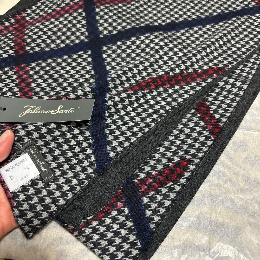 春に‼️お洒落な方に‼️新品タグ付き‼️ファリエロサルティ　カシミヤストール男女兼用