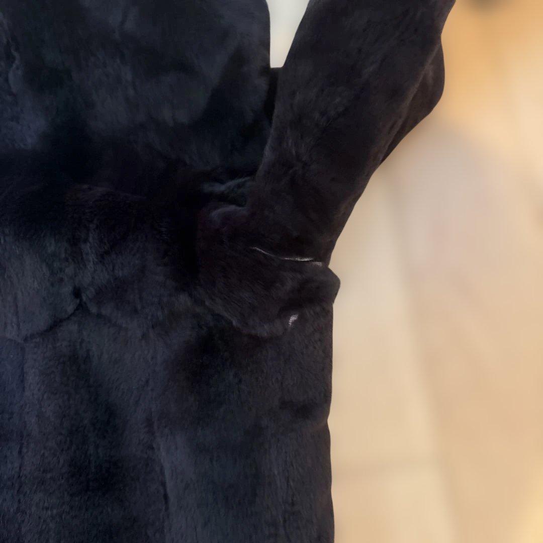 BALMAIN フード付き毛皮コート 両面使える