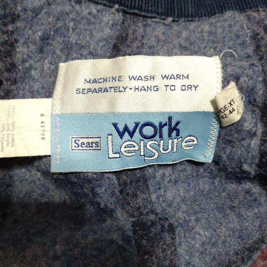 70s Sears Work Leisure カバーオール 裏地ブランケット