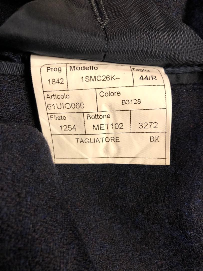 SAFARI掲載 限定品 タリアトーレ ネイビー ブレザー 44 紺ブレ