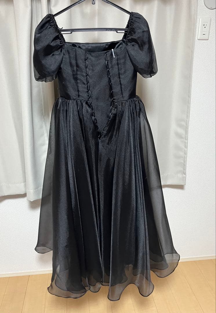 前撮り　ブラックパーティードレス