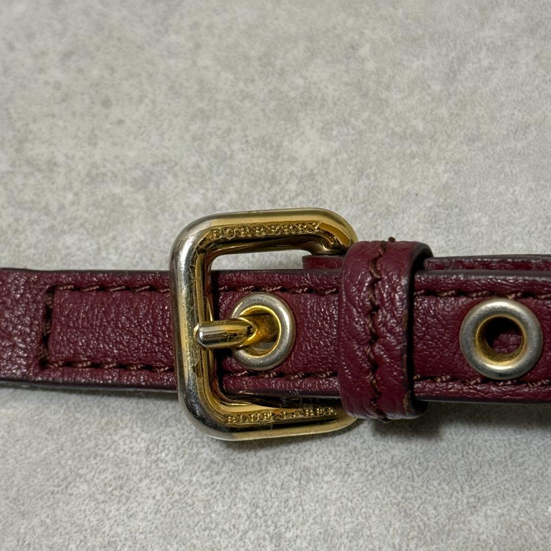 【バーバリーブルーレーベル】2wayショルダーバッグ　ゴールドロゴ　ノバチェック