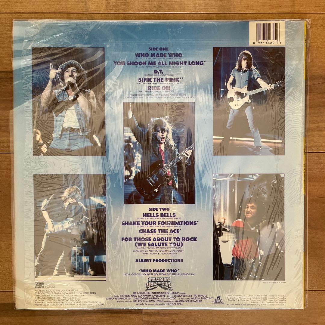 USオリジナル盤 AC/DC Who Made Who LP レコード