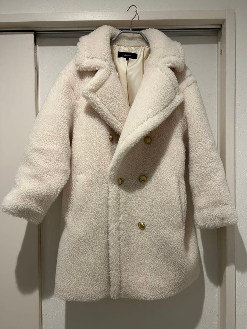 【美品】allureville ウールMIXボアピーコート　01(S)