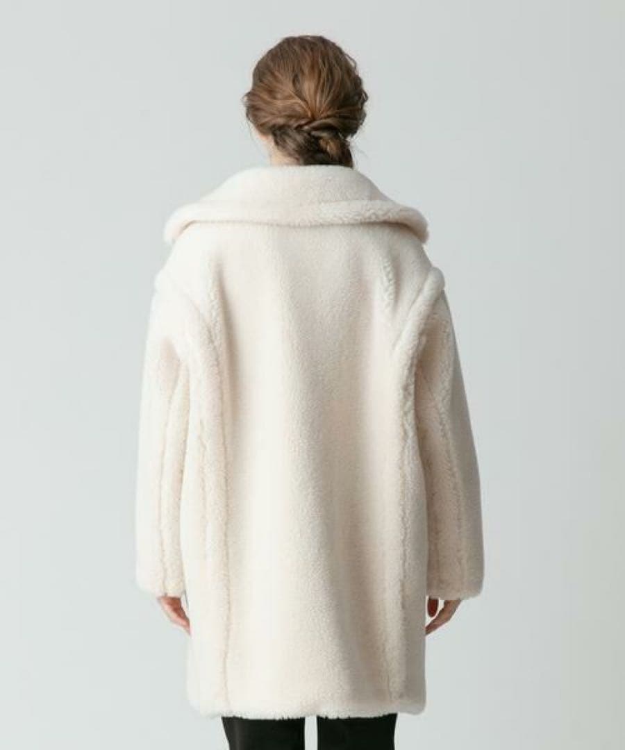 【美品】allureville ウールMIXボアピーコート　01(S)