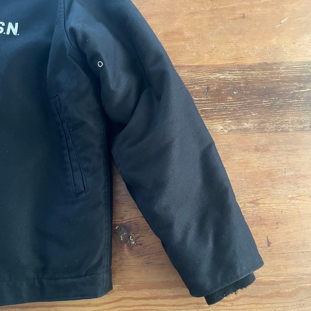 ヒューストン N-1デッキジャケット ブラック SIZE36 美品