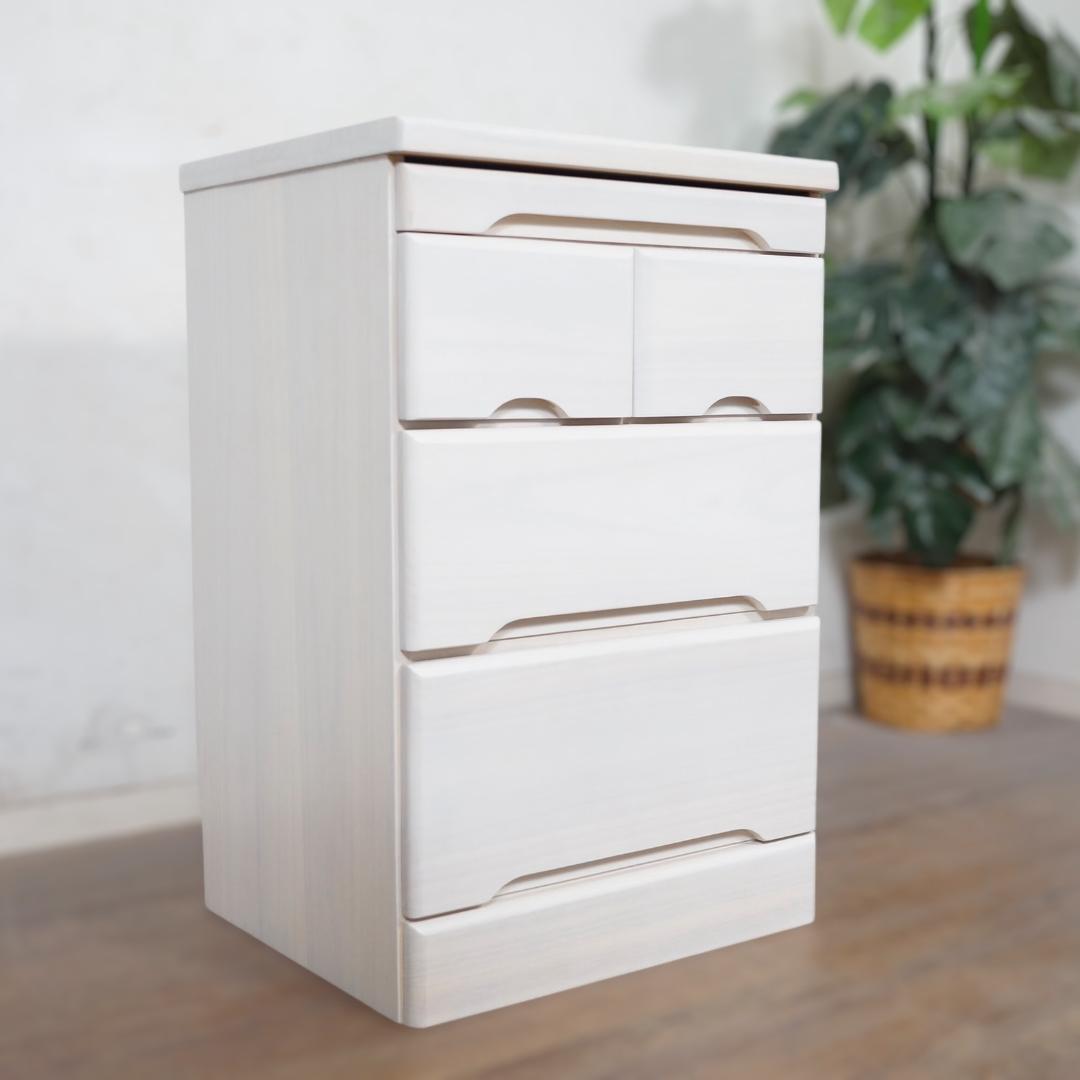 mayu　訳あり チェスト 収納 モダン 完成品 天然木 箪笥　タンス