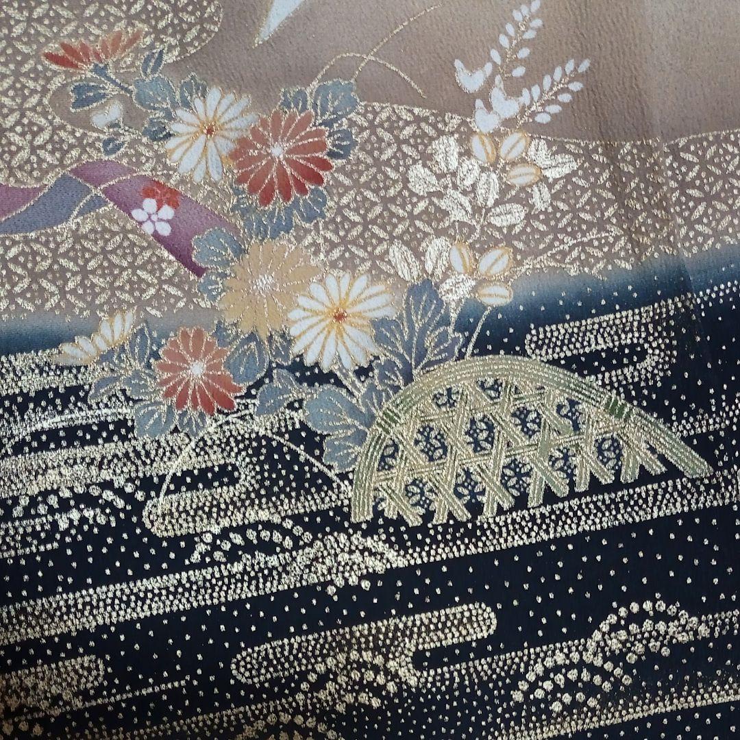 D02限定価格！☆USED美品☆ 結婚式 金彩 豪華 黒留袖6点セット