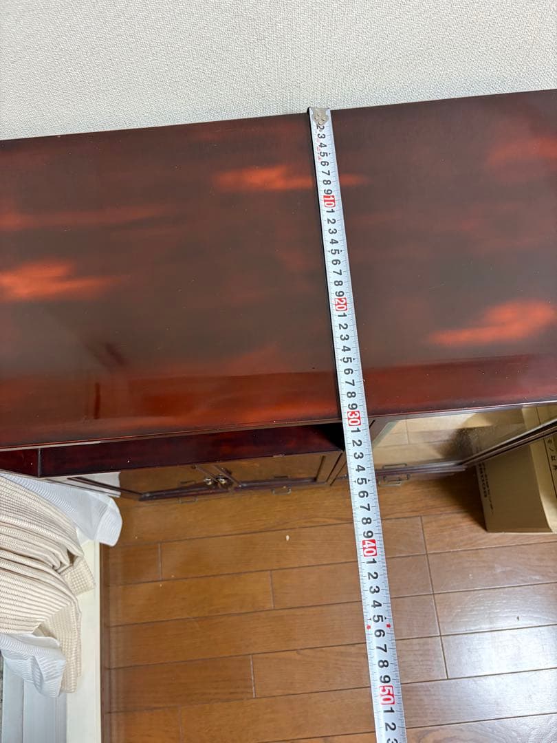 【12/21のみ特別価格】　茶箪笥　赤茶　アンティーク　ヴィンテージ