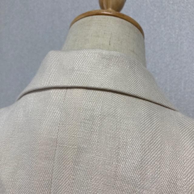 Cabana カバナ リネンジャケット テーラードジャケット シルク混 36