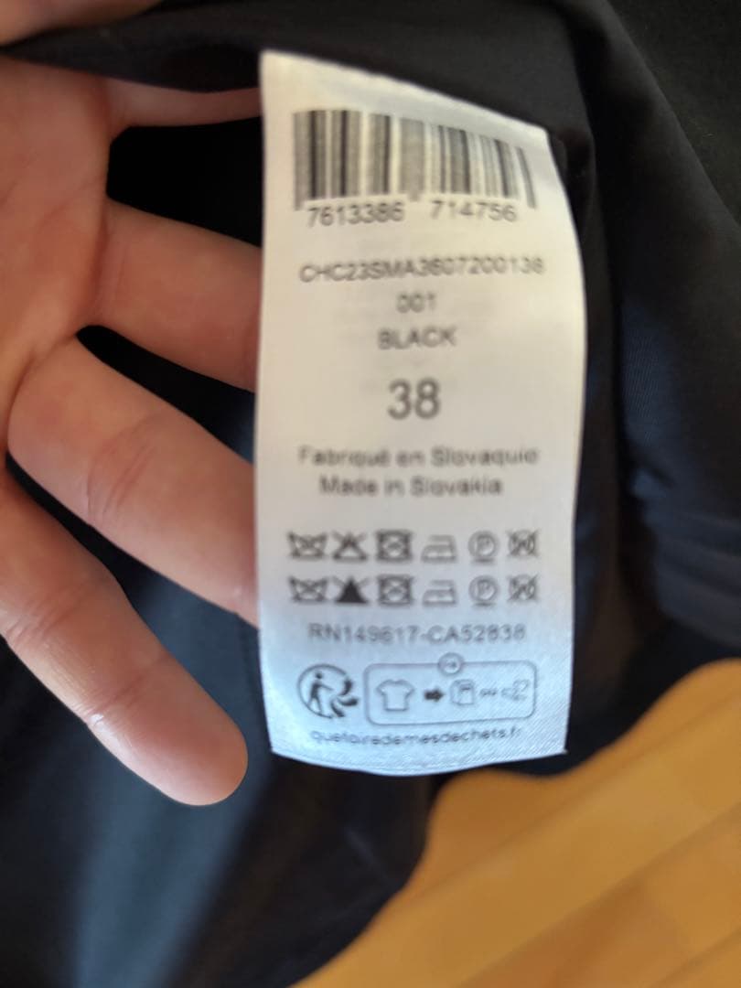 Chloé 黒 ウール オープンフロントコート