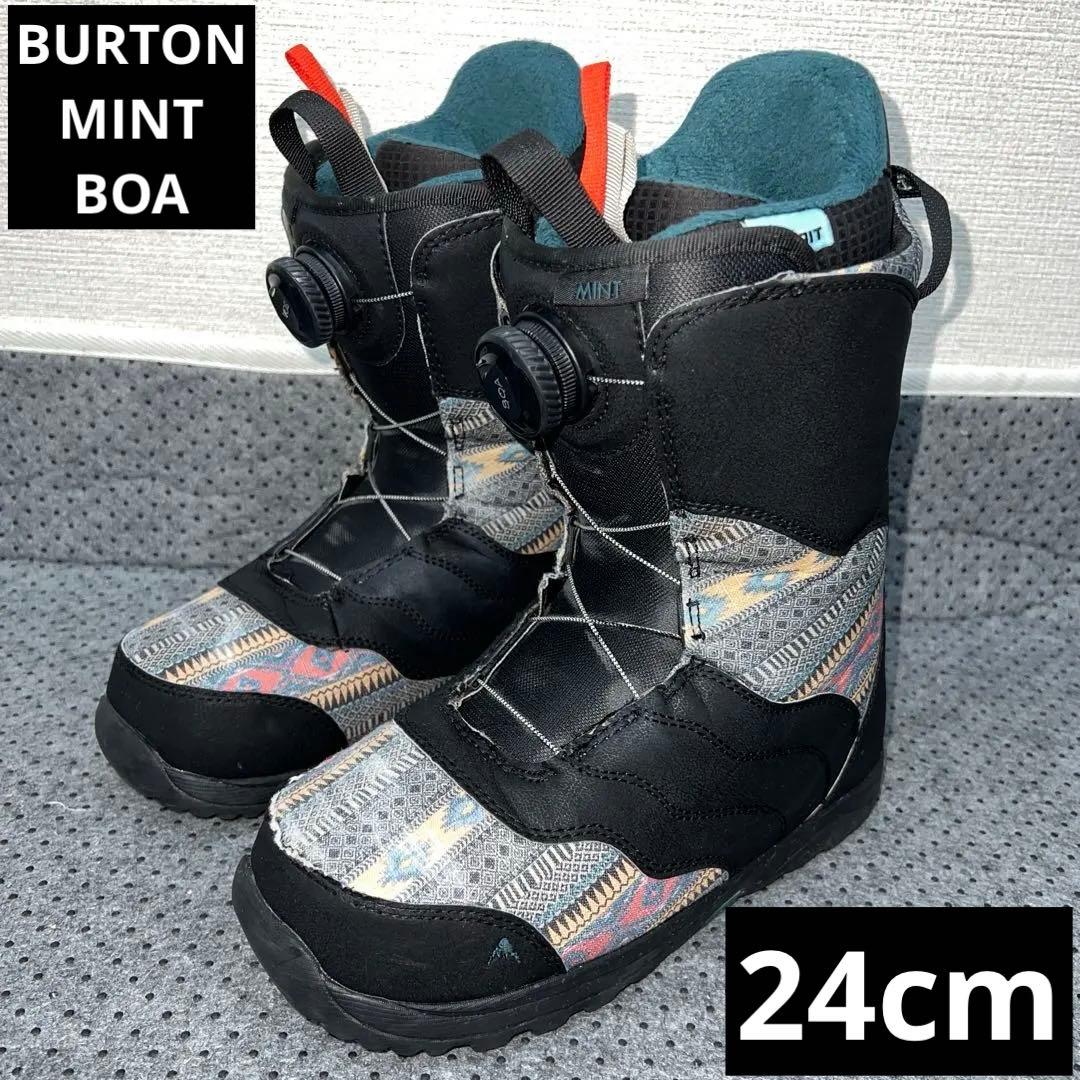 10回使用 人気サイズ24cm BURTON MINT BOA スノボブーツ