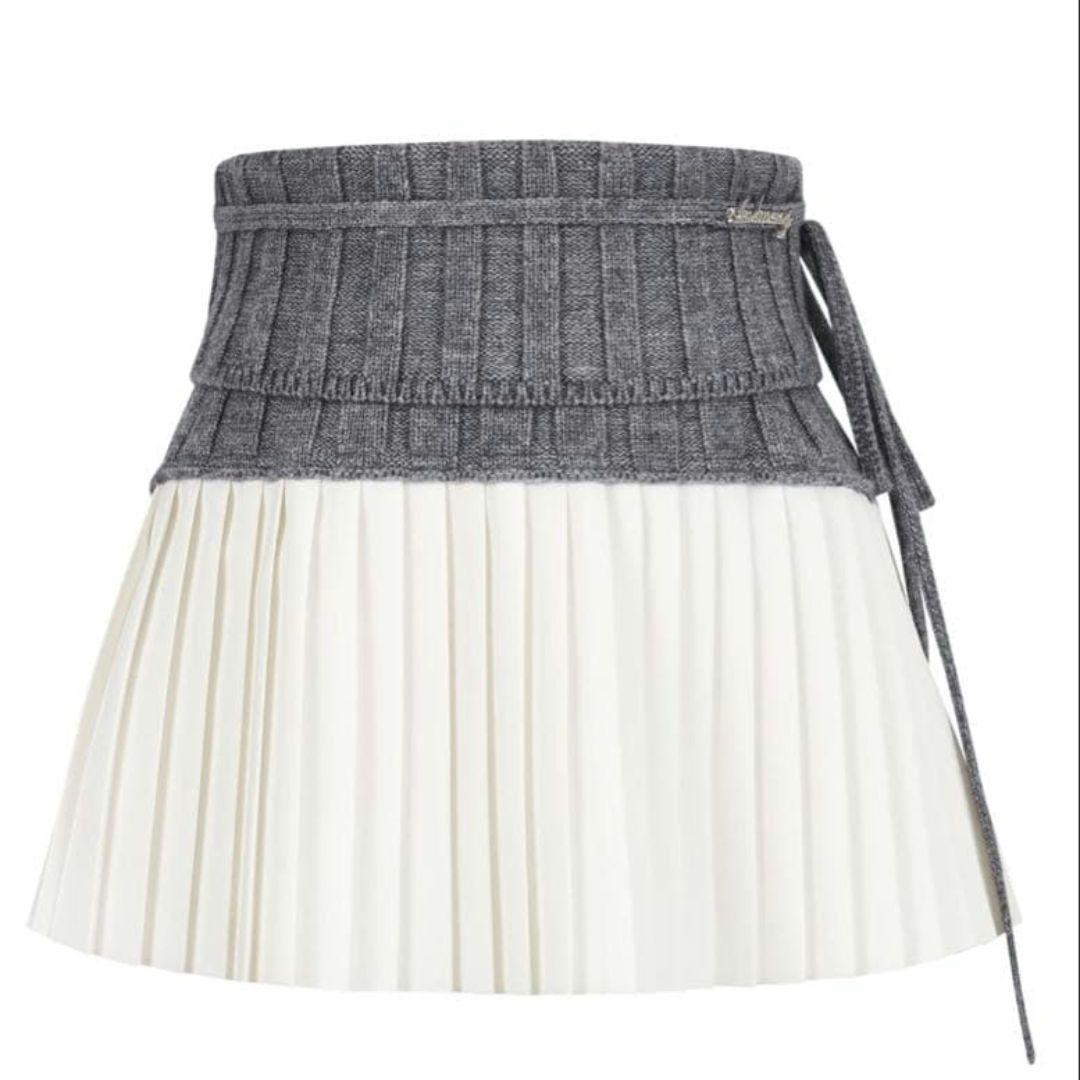 スカート ANDWANG Double layer skirt 001