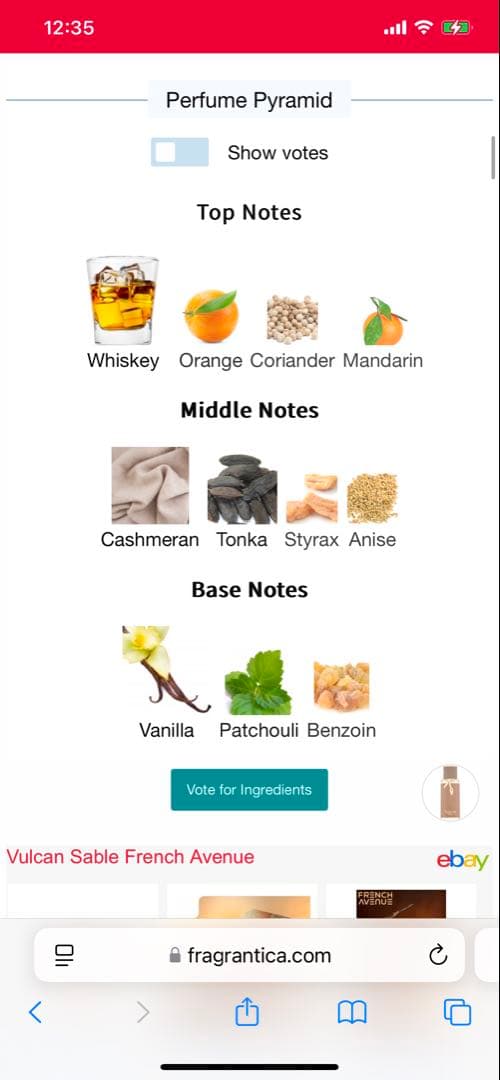 香水(男性用) French Avenue Vulcan Sable