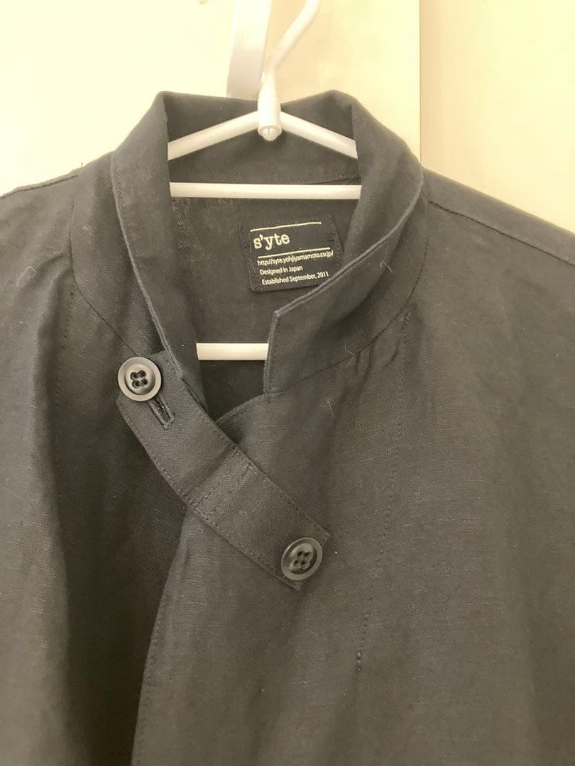 s'yte ヨウジヤマモト　ブラック ロングジャケット