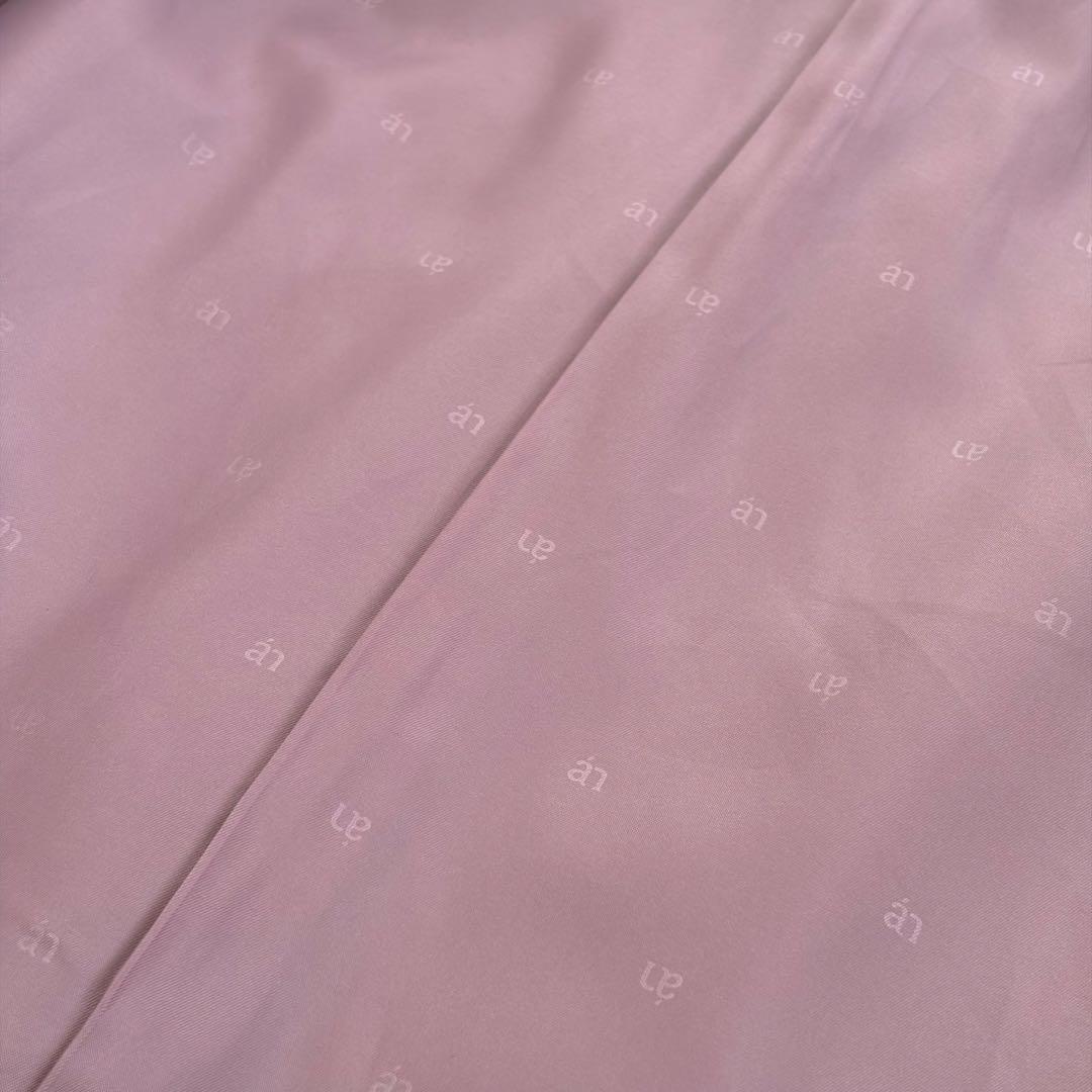 anuans ミドルスケールコート ウール スモーキーピンク フリーサイズ