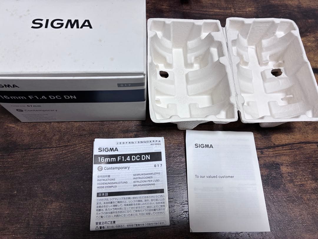 Sony eマウントSIGMA16mm F1.4DCDN