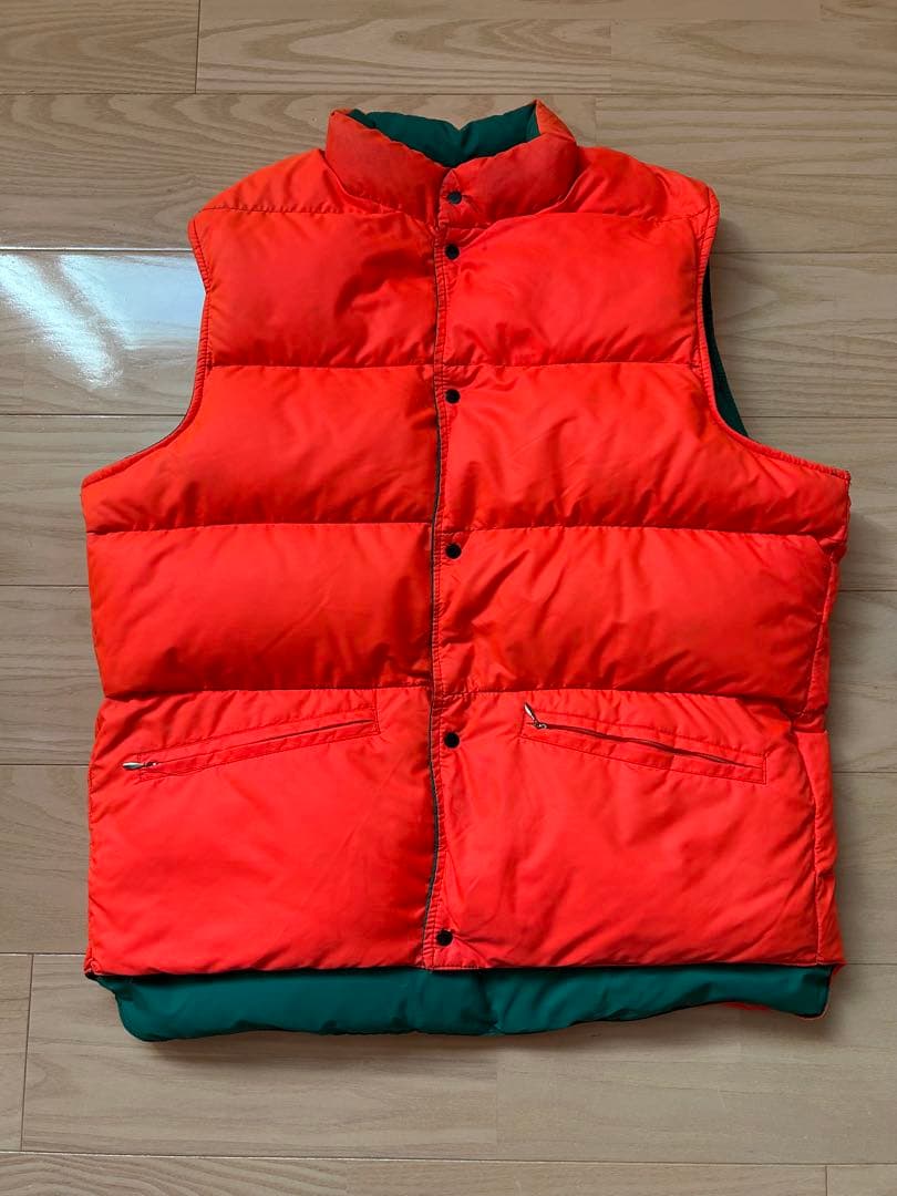 Wool rich リバーシブルダウンベスト