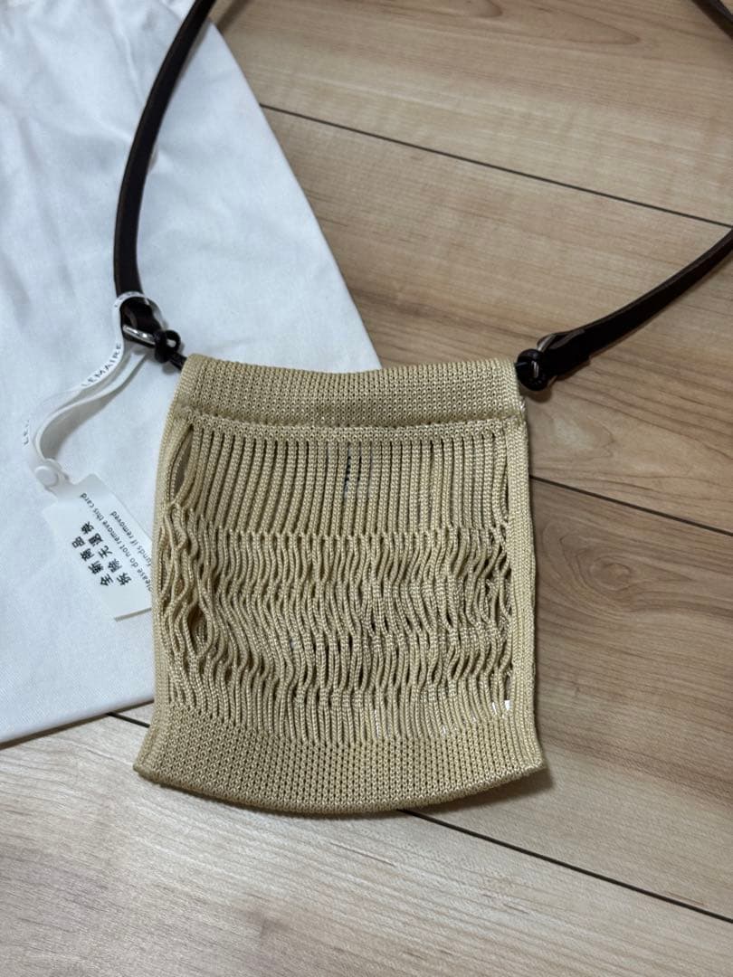 LEMAIRE ニット巾着袋 ベージュ 収納袋付き