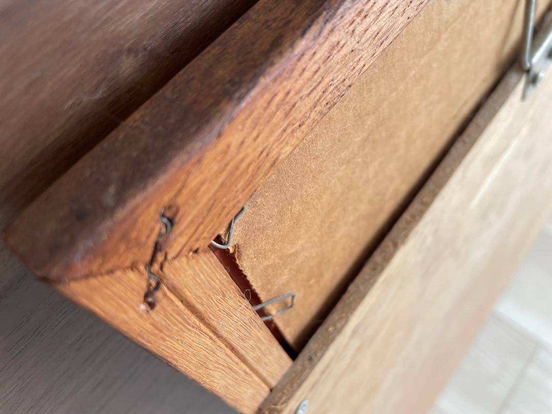 木製フレームミラー3連(フラワーモチーフ)