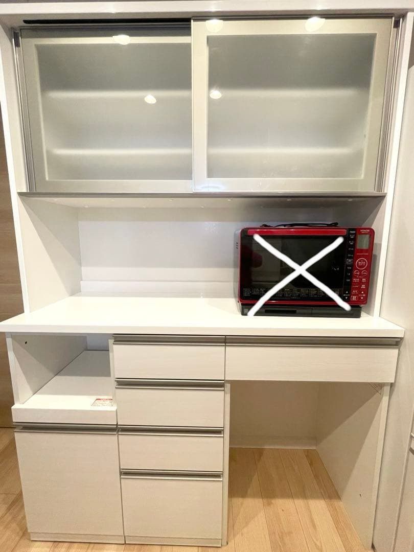 【みみ】ニトリ　食器棚　リガーレ141cm