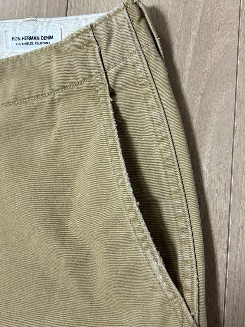 【極美品】RON HERMAN DENIM ダメージ加工 チノ ワークパンツ！