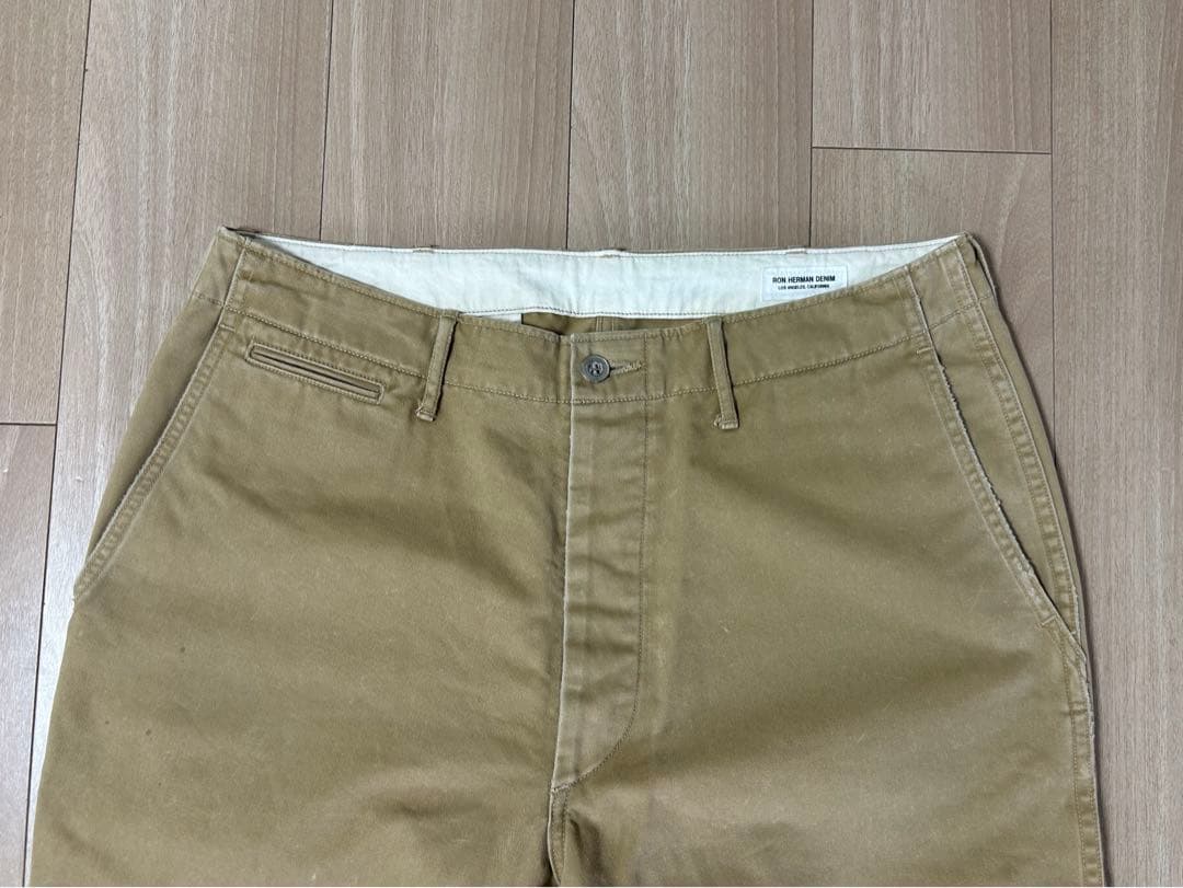 【極美品】RON HERMAN DENIM ダメージ加工 チノ ワークパンツ！