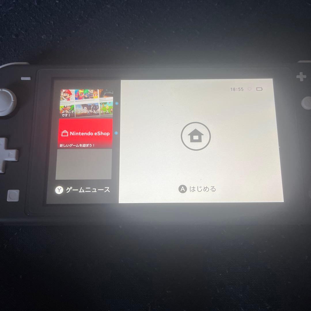 Nintendo Switch Lite グレー 本体　箱　充電器