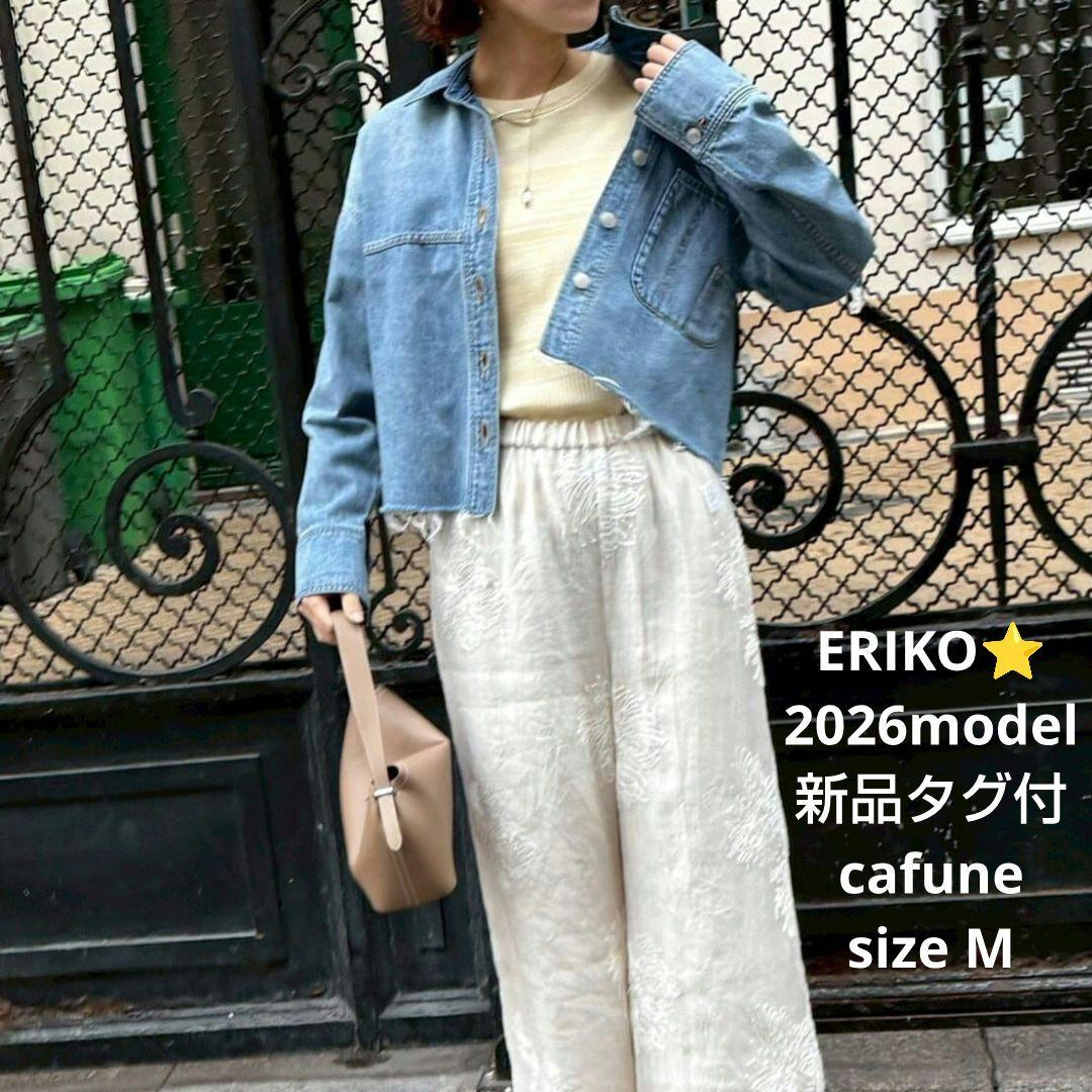 新品タグ付 2026新作 カフネ デニム シャツ ジャケット Mサイズ Mal.