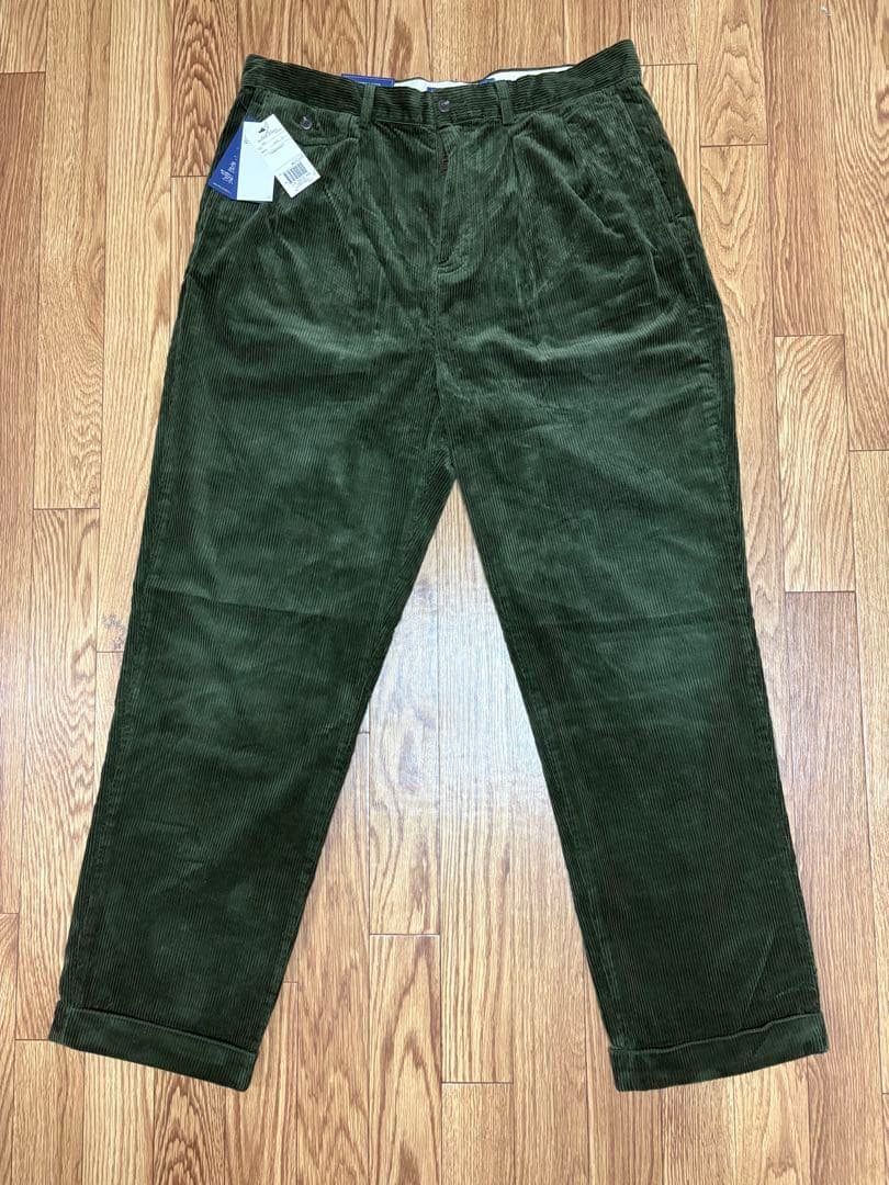 新品未使用　ポロラルフローレン　ポロチノ　コーデュロイ　パンツ　カーキ　W36