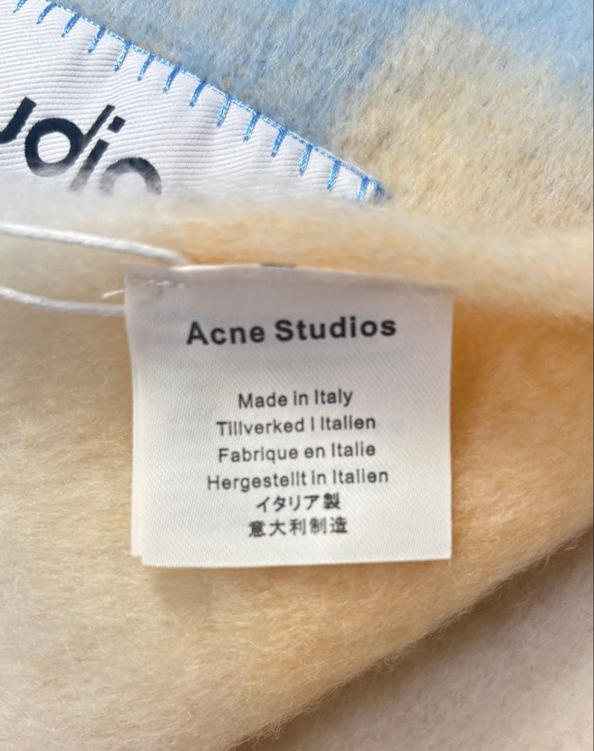 Acne Studios マフラー　ブルー　ブラウン