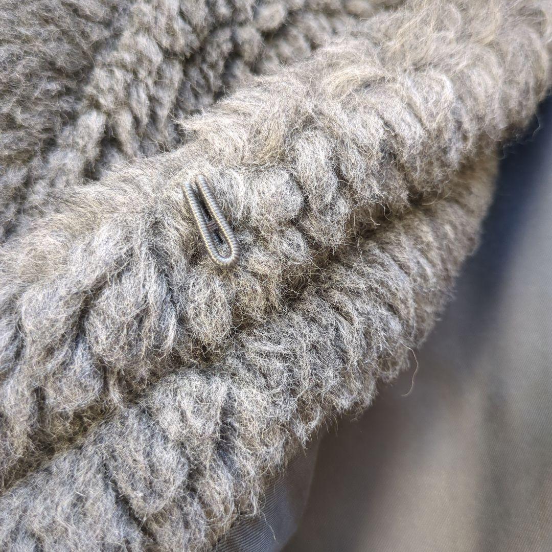 大人キュート♪ティッカTICCA　ウールファーポンチョ　グレー系