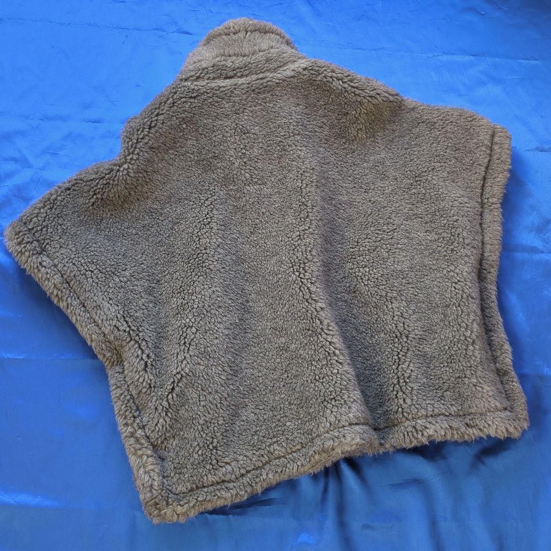 大人キュート♪ティッカTICCA　ウールファーポンチョ　グレー系
