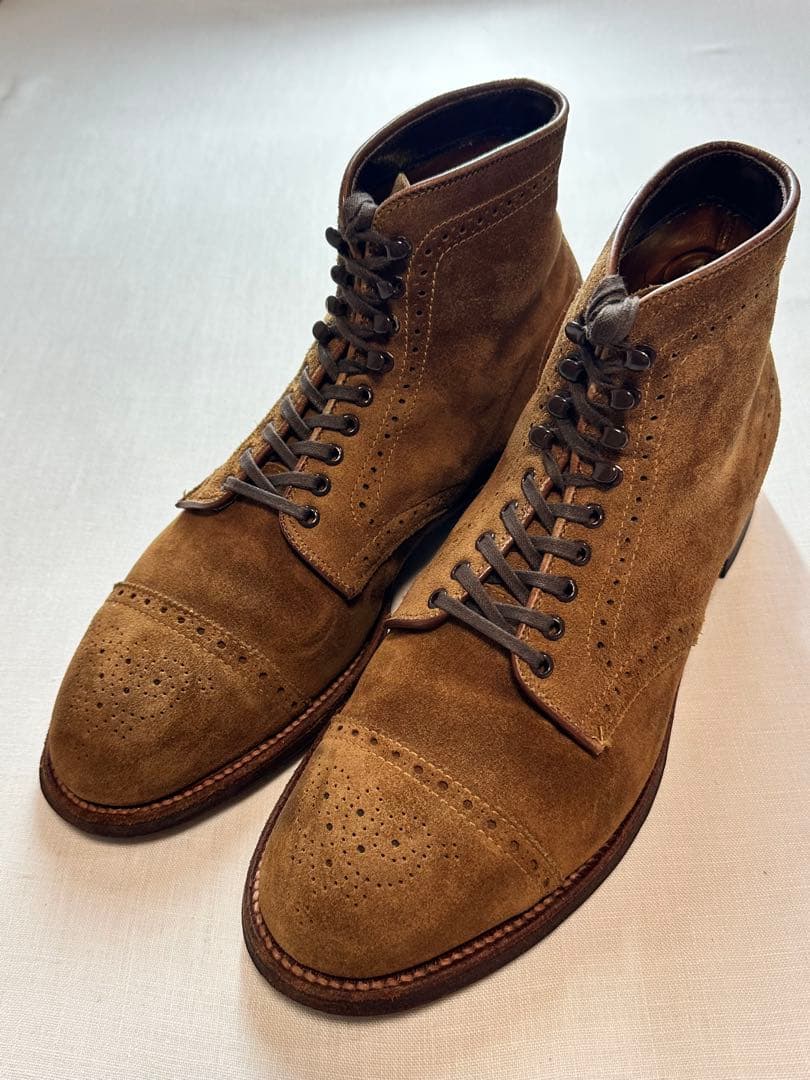 【美品良靴】ALDEN SUEDE MODIFIED BOOTS7D 41822