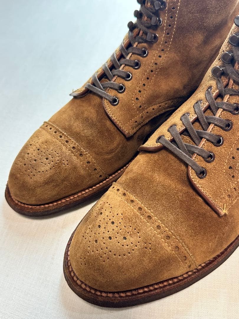 【美品良靴】ALDEN SUEDE MODIFIED BOOTS7D 41822