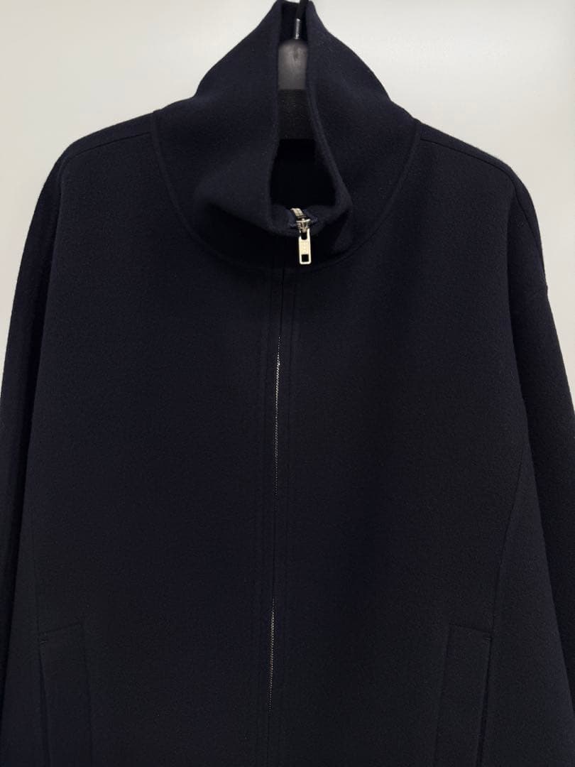 ETRE TOKYO メルトンスタンドネックリバーブルゾン Navy Sサイズ