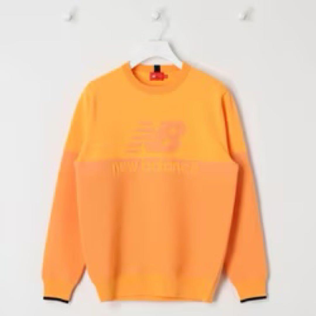 【新品】ニューバランスNEW BALANCE/セーターオレンジ★定価16500円