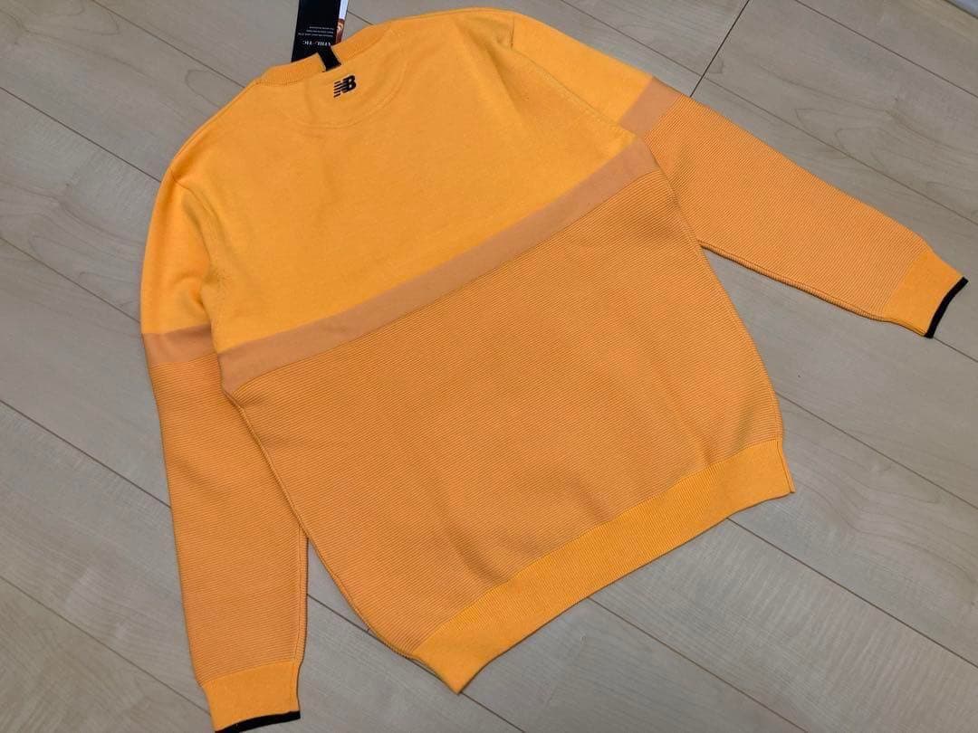 【新品】ニューバランスNEW BALANCE/セーターオレンジ★定価16500円