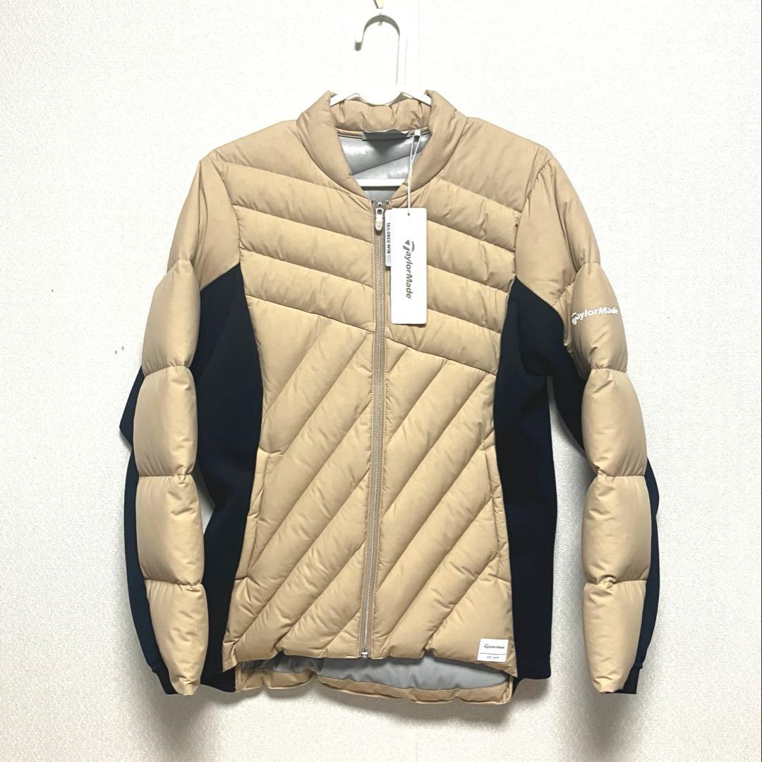 L 新品　テーラーメイド　グースダウンジャケット　レディースゴルフウェアベージュ