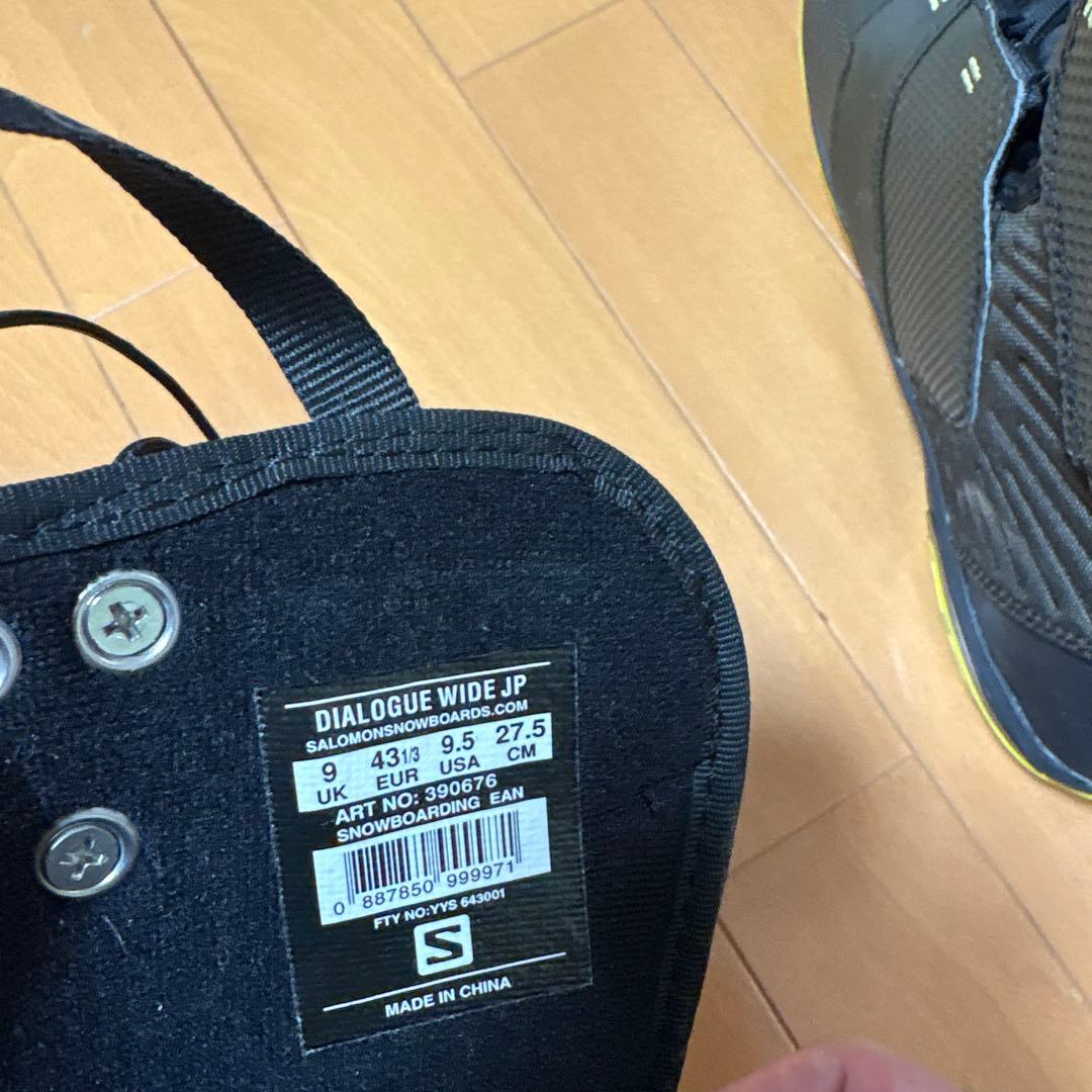 Salomon Dialogue ワイド スノーボードブーツ　27.5cm