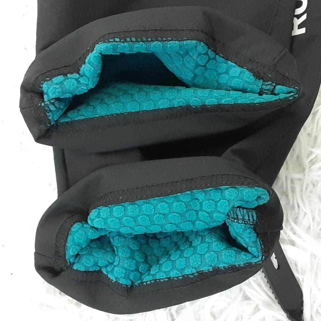 美品◎ROCKBROS ロックブロス サイクルジャージセットアップ 黒 防風防寒