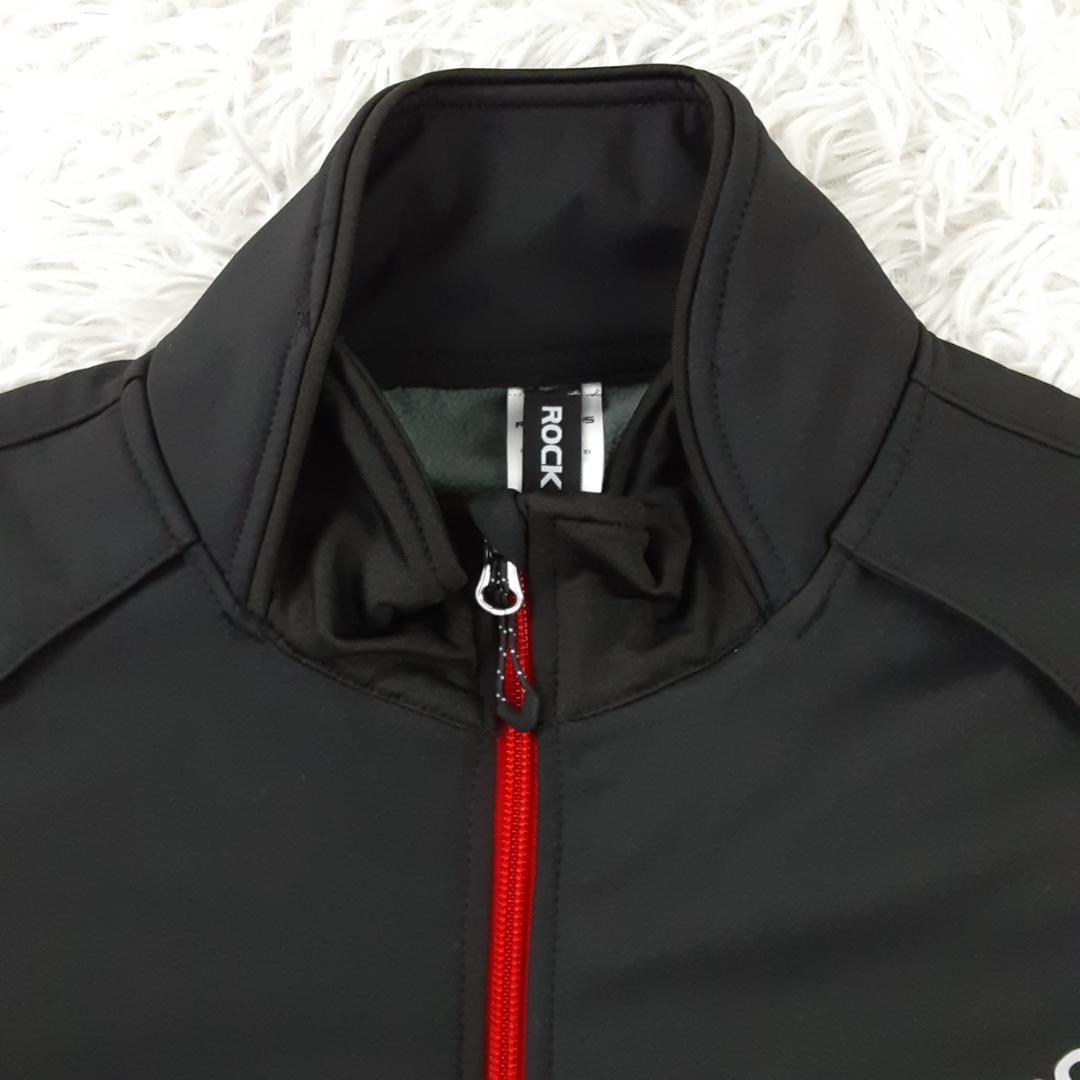 美品◎ROCKBROS ロックブロス サイクルジャージセットアップ 黒 防風防寒